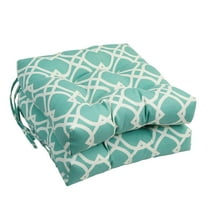 Blazing Needles 16-inch Spun Polyester Outdoor Square Tufted Chair Cushion