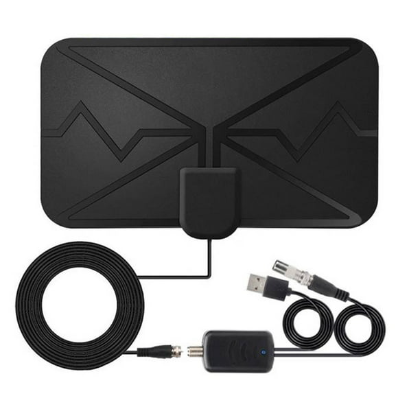 Antena TV High Gain Dormitorio Diseño plano 4K Amplificador de antena digital 3600 Miles Noticias locales Pronóstico del tiempo Suministros de televisión eigraketly EL005849-00