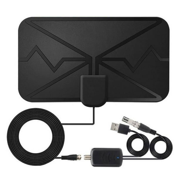 Antena TV High Gain Dormitorio Diseño plano 4K Amplificador de antena digital 3600 Miles Noticias locales Pronóstico del tiempo Suministros de televisión sidaley EL005849-00