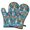 Basset Hound Dog, variant on Cute Oven Mitts,Basset Hound Dog and Flower-1 Oven Mitt 2-Pack Set,Kitchen Gloves for Oven,Heat Resistant Oven Mitts 7.7"x12"
