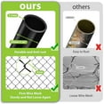 thumbnail image 2 of HITTITE Adjustable Chain Link Fence Gate Kit, PVC Coated Anti-Rust Outdoor Garden Fence Gate, Heavy Duty Pedestrian Gate Walking Fence Gate for Yard, 26"-72" Wide x 5' High., 2 of 9