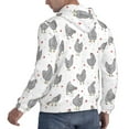 thumbnail image 6 of Sigee Funny Chicken for Men's Pullover Hoodie Sweatshirts Adult Casual Long Sleeve Sweatshirts ,Sizes S-4XL-3X-Large, 6 of 7