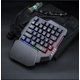 thumbnail image 3 of Teclado mecánico para juegos de una mano Teclas azules Retroiluminación RGB 35 teclas Respuesta rápida con reposamuñecas Controlador de juegos para computadora PC de escritorio Mac Gamers Fokelyi LN-1686, 3 of 5