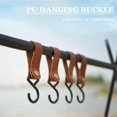 thumbnail image 4 of 8 Pcs Leather S-Hooks Leather Hook,S-Hooks S Shaped Hooks Coat Hook for Hanging, Camping Hook Hange, 4 of 5