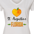 thumbnail image 4 of Inktastic St. Augustine Florida Orange in Heart Women's V-Neck T-Shirt, 4 of 5