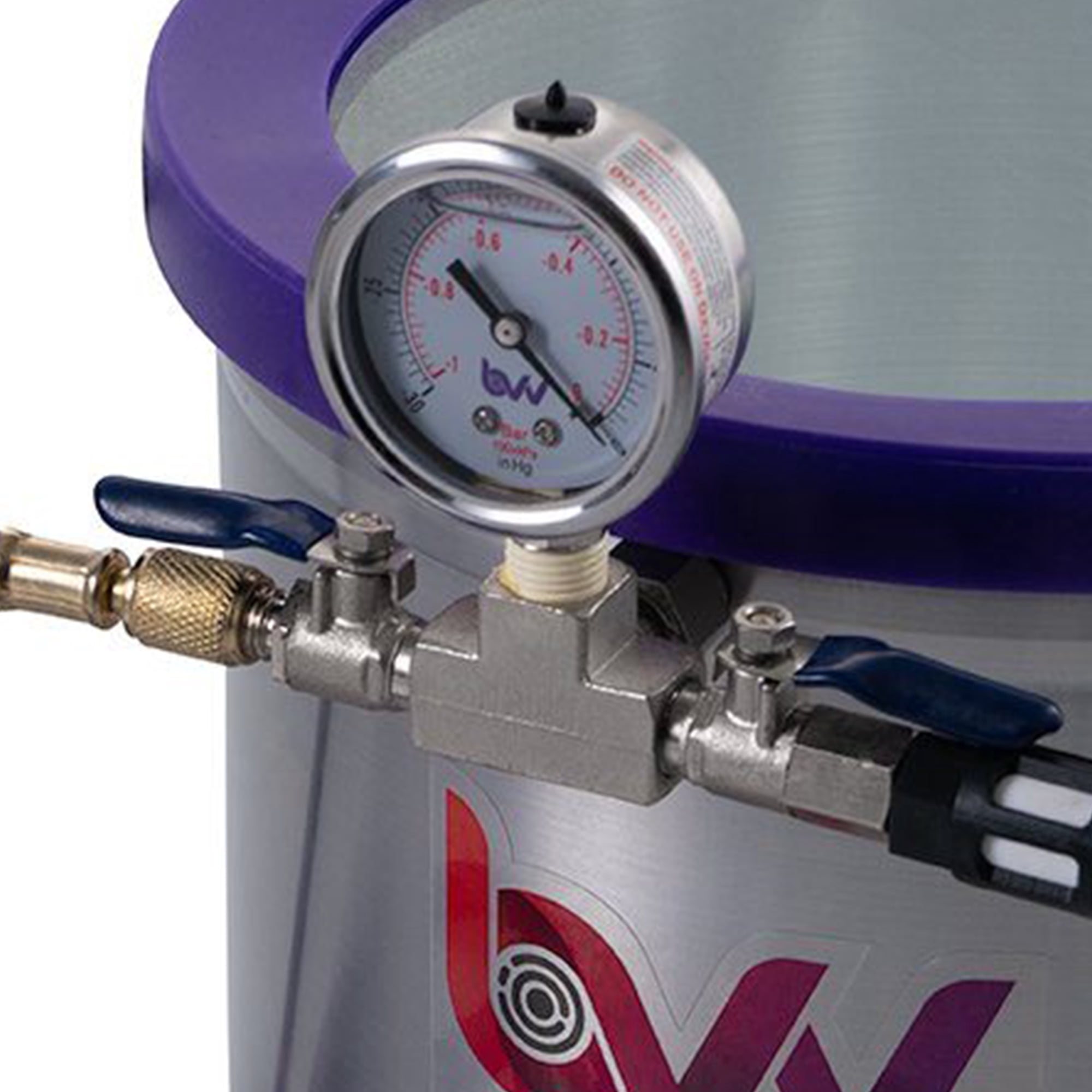 BVV 5 Gallon Aluminum Vacuum Chamber with Glass Lid