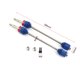 thumbnail image 2 of Eje de unidad 2PCS Acero, eje de transmisión CVD 5451R Reemplazo de eje de transmisión frontal y delantera 5451R para Traxxas E-Revo/E-Maxx/T-Maxx/Revo 1/10 Renovación de piezas de actualización de co, 2 of 6