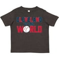 thumbnail image 3 of Inktastic Cleveland Vs. the World Blue and Red with Baseball Boys or Girls Toddler T-Shirt, 3 of 5