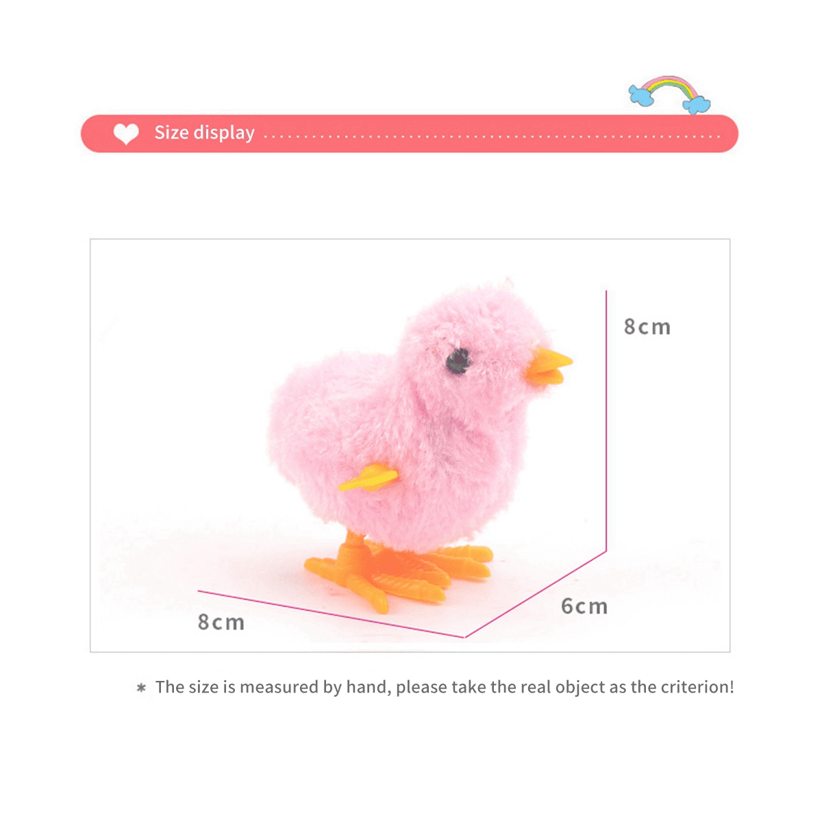 5 Pcs Jouets de Poussins à Remonter de Pâques Poulet Sautant en Peluche Jouets pour Bébés Filles