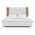 thumbnail image 3 of Furniture of America Erla Wood Panel Queen Bed in White and Natural, 3 of 6