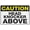 Warning Sign 2, variant on Street Sign Metal Tin Signs Caution Fall Hazard Behind This Door Sign 8"x12" Rust Free Aluminum Metal, Weather Resistant Durable Easy To Mount, Fall Hazard Marker