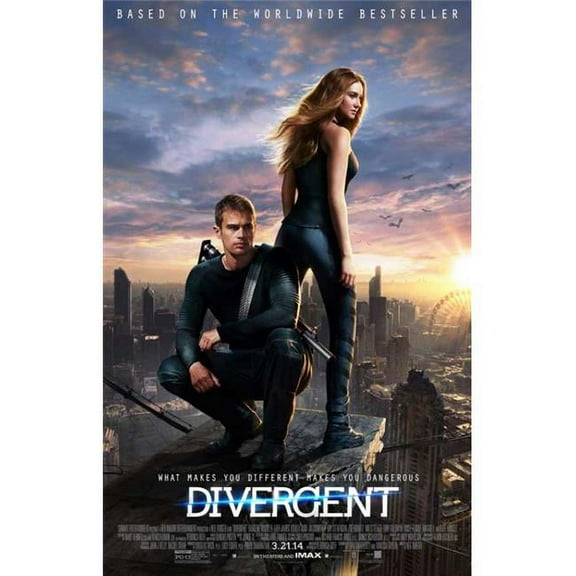 Pop Culture Graphics MOVIB63935 Divergent Movie Poster, 11 x 17