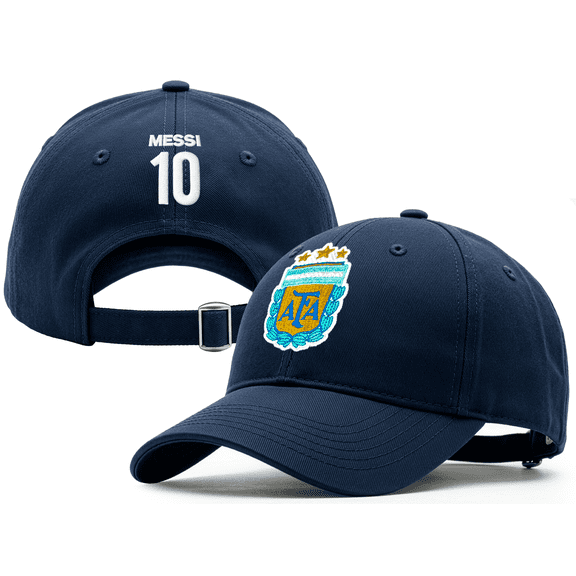 Icon Sports Argentina AFA Messi #10 Adjustable Hat, 100% Cotton, Adult OSFM