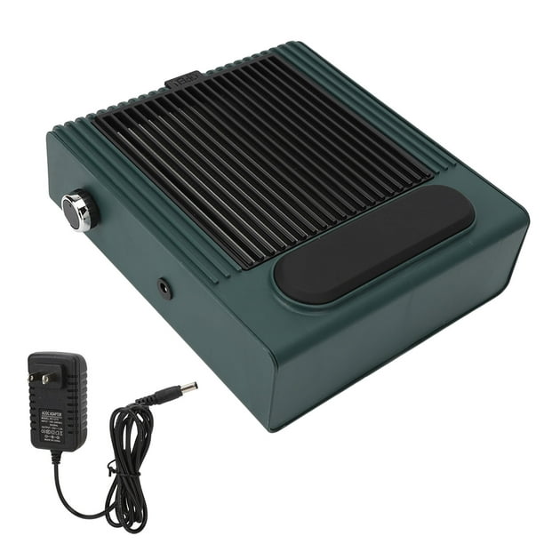 Aspiradora de uñas con succión de 80 W, potente colector de polvo de uñas con disipación de calor ajustable y velocidad de 100 a 240 V