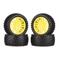 thumbnail image 1 of Labymos 4 PCS 85mm Wheel Rim and Rubber Tire for 1:10 Scale RC Car DIY, 1 of 8