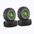 thumbnail image 3 of Runquan 4 Pieces 1/18 1/24 RC Tires Rally Tyres for SCX24 Fcx24 RC Hobby Car DIY Green, 3 of 8