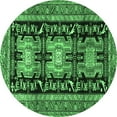 thumbnail image 1 of Ahgly Company Indoor Round Persian Emerald Green Traditional Area Rugs, 6' Round, 1 of 4