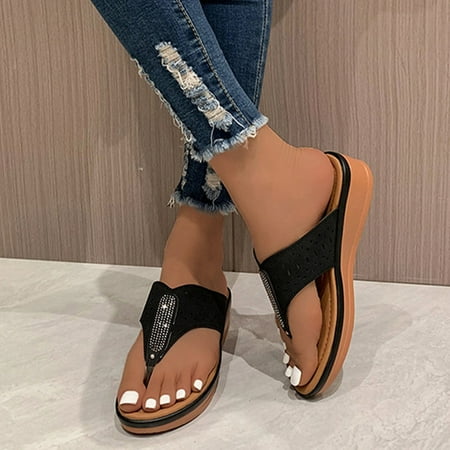 

Gnobogi Wedge Sandals for Women s Comfortable Casual Mesh Wedges Round Toes Breathable Single Shoes Dresses For Women 2023 Beige