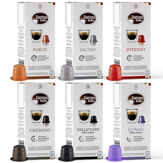100 Italian Coffee Capsules - Compatible With Nespresso Original Machines, Kosher Certified