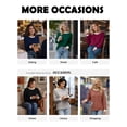 thumbnail image 5 of SHIBEVER Long Sleeve Shirts for Women Fall Tops Crew Neck Clothing for Women Lightweight Pullover Tunic Winter Clothes Black XL, 5 of 9
