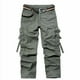 thumbnail image 1 of Pantalones largos para hombre, bolsillos laterales, pies pequeños, ajustados, largos, para hombre, 1 of 8