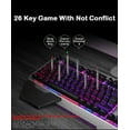 thumbnail image 2 of XINMENG Wireless Gaming Keyboard and Mouse,Rainbow Backlit Rechargeable Keyboard Mouse 3800mAh Battery Metal Panel,Removable Hand Rest Mechanical Feel Gaming Mute Mouse for PC PS4 PS5 Xbox Gamers, 2 of 7