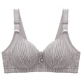 thumbnail image 1 of Gibobby Sujetadores deportivos para mujer Camiseta con aros con relleno ligero y copa de completa para mujer Curve Sujetador push-up Comfort Daily Support(Gris,38), 1 of 5