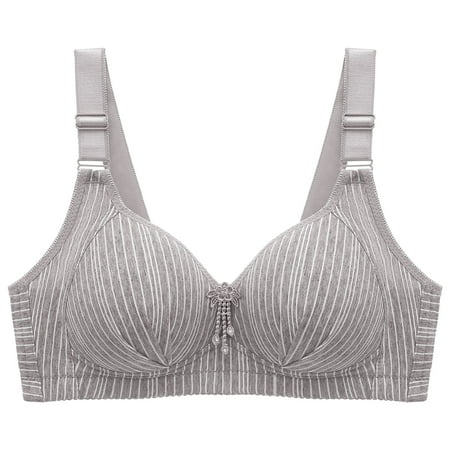 Blphud Bras for Women Plus Size Sports Bra Curve Women Full Cup Light Padded Underwire Push Up Bra Comfort Daily Support Trendy Lingerie for Women Sports Bras for Women Grey 42