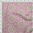 thumbnail image 4 of oneOone Polyester Spandex Fuschia Pink Fabric Mandala Dress Material Fabric Print Fabric By The Yard 56 Inch Wide, 4 of 6