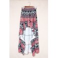 thumbnail image 1 of ABPHQTO Falda con gradas altas y bajas con estampado bohemio multicolor para mujer, 1 of 5