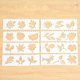 thumbnail image 5 of Plantillas de dibujo multifuncionales Líneas rectas y onduladas Reglas ahuecadas, 5 of 8