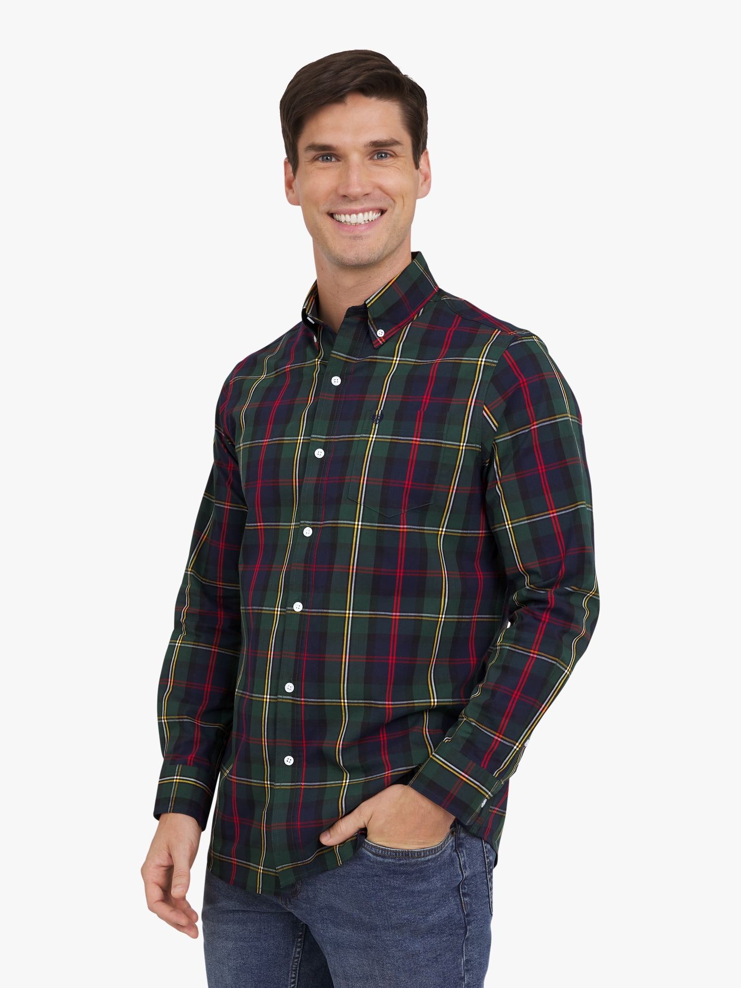 Chaps Men's & Big Men's CVC Woven Shirt, Sizes S-3XL