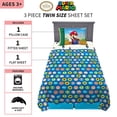 thumbnail image 3 of Franco Kids Bedding Super Mario Twin Size Sheet Set, 3 of 6