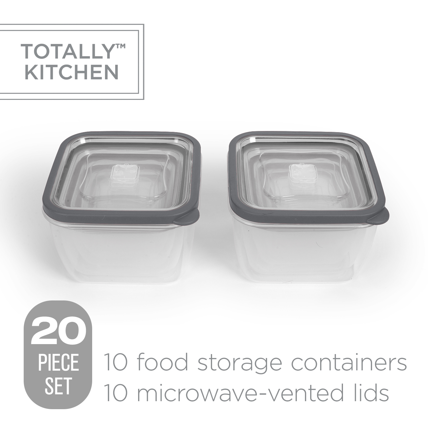 10pcs 250ml Mini Plastic Crisper Square Food Container Kitchen