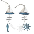 thumbnail image 5 of Dragonus Nautical Wall Hanging Wooden Sailboat Sailing Boat Door Decorations Captain Gifts Decorative Ornament, 5 of 5