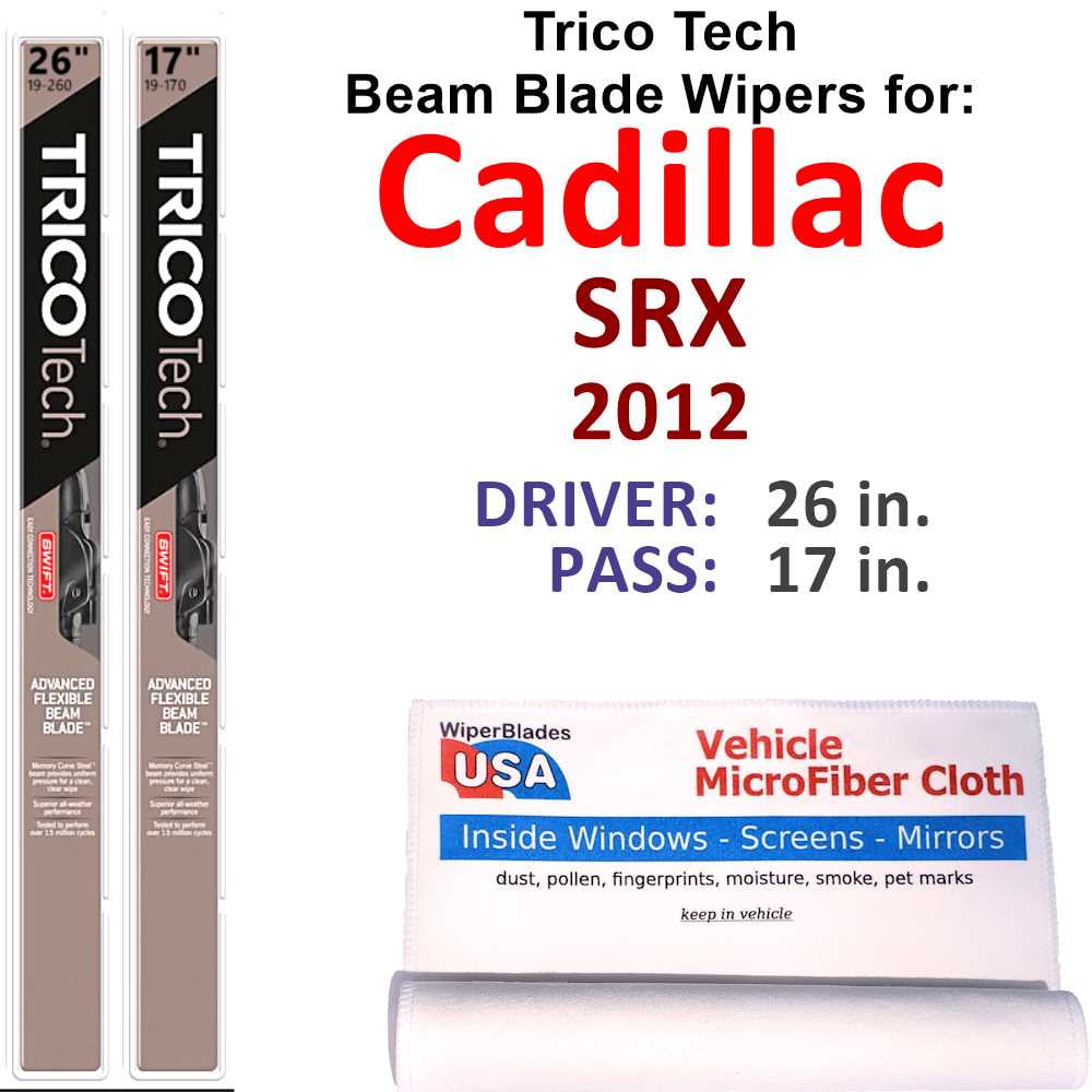 2010 Cadillac SRX Beam Blade Wipers (Set of 2)