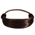thumbnail image 1 of Mia Beauty Tonytail Ponytail Wrap peluca sintética pelo en banda de goma elástica para cabello elegante aspecto envuelto mujeres adolescentes niñas bailarinas - color marrón medio, 1 of 5