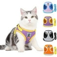 thumbnail image 3 of Pet Cats And Dogs Reflective And Breathable Vest Leash, Adjustable Hanging Pendant (Three Generations), Chest Harness, Gray And Black Color-Blocked Xl Size Gray And Black Color M, 3 of 9
