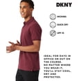 thumbnail image 4 of Polo DKNY de algodón suave, corte moderno, color granate de secado rápido, 4 of 7