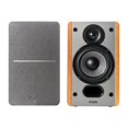 thumbnail image 2 of Edifier P12 Passive Bookshelf Speakers - 2-way Speakers with Built-in Wall-Mount Bracket - Wood Color, Pair, 2 of 6