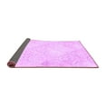 thumbnail image 2 of Ahgly Company Indoor Square Abstract Purple Contemporary Area Rugs, 4' Square, 2 of 4