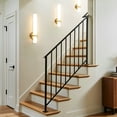 thumbnail image 3 of KAISITE 18.11" Set of 2 Modern Wall Sconces, Wall Light Fixtures with Acrylic Lampshade for Living Room Bedroom Bathroom Hallway, 18W LED, 3 of 9