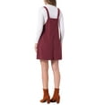 thumbnail image 3 of INSPIRE CHIC Women's Corduroy Dress Adjustable Straps Button Down Pinafore Overall Dress with Pockets L 1, 3 of 6