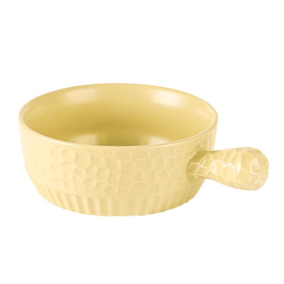 Qeeadeea Bouillon Cups, French Onion Soup Bowls With Handles, French Onion Soup Crocks Oven Safe, Microwave Soup Bowl, Soup Mug-yellow-15x15x6cm, 600ml