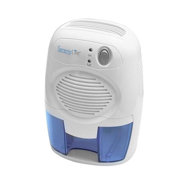 SereneLife Compact Electronic Dehumidifier, Digital Mini Moisture