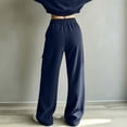 thumbnail image 6 of ByworldtasicNo Boundaries Women's Vertical Rib Knit Cargo Sweatpants, High Waist Wide Leg Casual Joggers with Side Pocket, 6 of 8