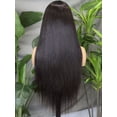thumbnail image 4 of Hidden Strap Straight 360 Full Lace Front Wig Human Hair Glueless Wigs 26inch Pre Plucked 250% Density Natural Color Wig With Drawstring HD Full Lace Human Hair Wigs 26Inch, 4 of 7