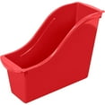 thumbnail image 2 of Storex Small Book Bin, Red, Pack of 6, 2 of 2