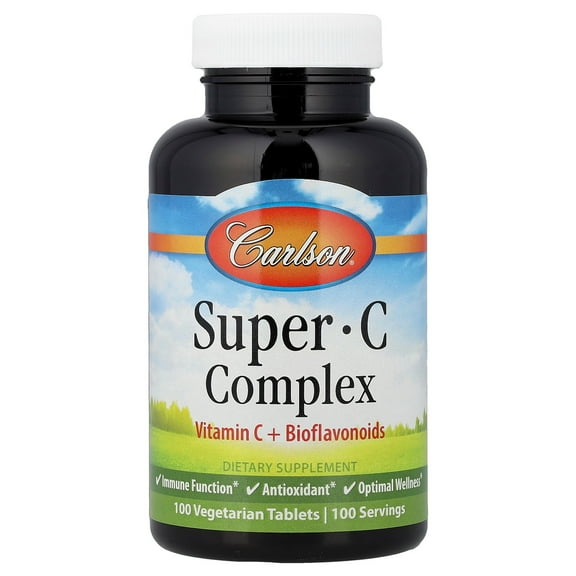 Carlson Super C Complex, 100 Vegetarian Tablets