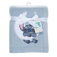 thumbnail image 5 of Bedtime Originals Disney Stitch Blue Soft Fleece Appliqued Baby Blanket, 5 of 6